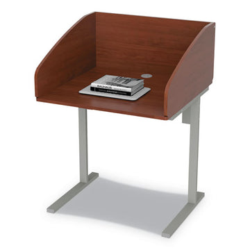 Linea Italia® Study Carrell Starter Unit, 2-leg, 31.25 X 23.5 X 45.25, Cherry freeshipping - TVN Wholesale